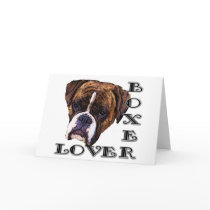 Boxer Lover greeting card