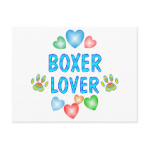 BOXER LOVER POSTCARD