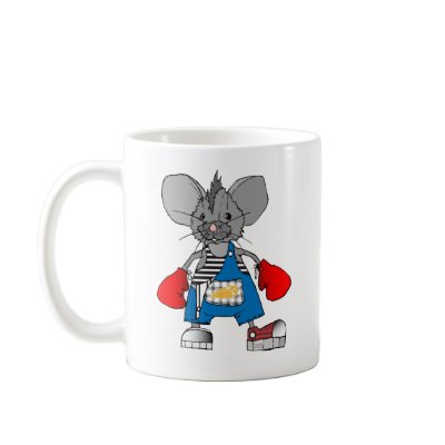 Boxer Mice Mike Mouse Mug by Kids_T_Shirt_Designs