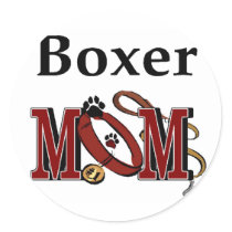 Boxer Mom Gifts Sticker