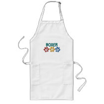 BOXER MOM Paw Print 1 Aprons