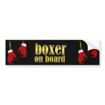Boxer On Board Bumper Stickers