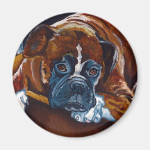 Boxer "Patience" Refrigerator Magnets