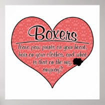 Boxer Paw Prints Dog Humour