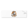 boxer punching boxing opponent bumper sticker