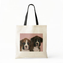 Boxer Puppies tote bag