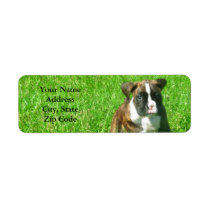 Boxer Puppy Address Labels