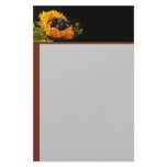 Boxer puppy in sunflower stationary stationery