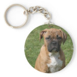 Boxer Puppy Keychain