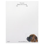 Boxer puppy letterhead