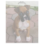 Boxer puppy letterhead