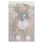 Boxer puppy stationary stationery paper