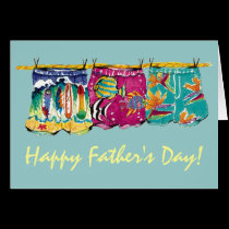 boxer Rebellion Father's Day Card cards