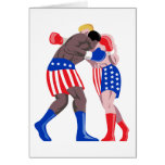boxers in american colours card
