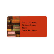 Boxes orange Address Label