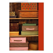 Boxes orange Note Card
