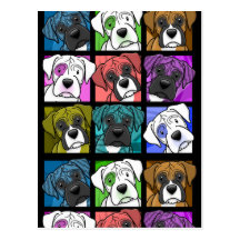 Boxeur d'art de bruit cartes postales