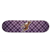Boxeur pourpre planches à roulettes customisées