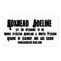 Boxhead Adeline Buisness Card Business Card Template