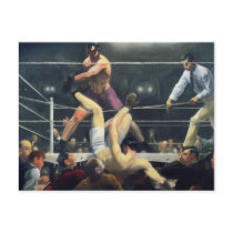 Boxing art post card