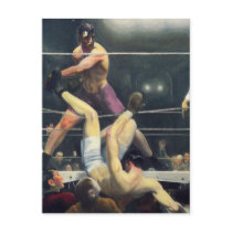 Boxing art postcard