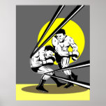 boxing boxer fighter fighting knockout punch poster