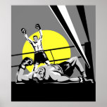 boxing boxer fighter fighting knockout punch poster