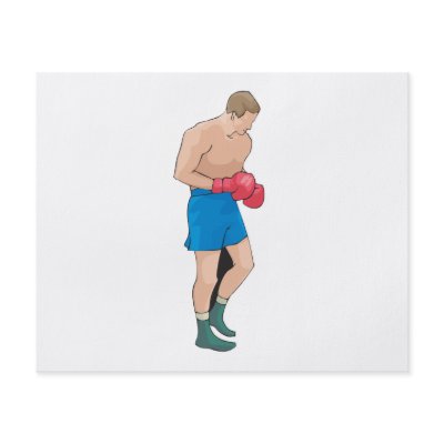 boxing boxer vector graphic personalized flyer by sports_shop