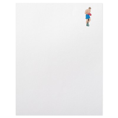 boxing boxer vector graphic personalized letterhead by sports_shop