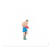 boxing boxer vector graphic triangle stickers