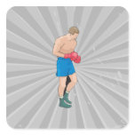 boxing boxer vector graphic sticker
