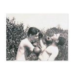 boxing boys post card postcards