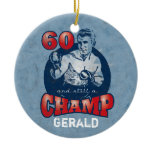 Boxing Champ 60th Personalized Birthday Ornament