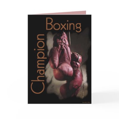 Boxing Champion Card by norman888