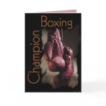 Boxing Champion Card