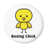 Boxing Chick Gear magnets