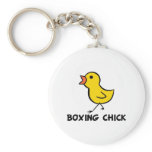 Boxing Chick Keychain