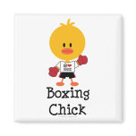 Boxing Chick Magnet