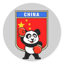 Boxing China Panda Stickers