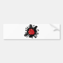 Boxing City Bumper Sticker