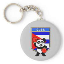 Boxing Cuba Panda Keychains