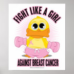 Boxing Duck Breast Cancer Posters