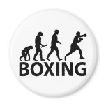Boxing Evolution Fridge Magnets