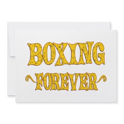 Boxing Forever Custom Invitations by aboutsports