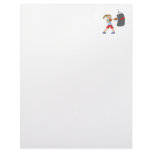 boxing girl punching bag letterhead