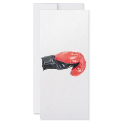 Boxing glove personalized rack card by joxxxxjo