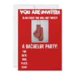 Boxing Gloves BACHELOR Party Invitations