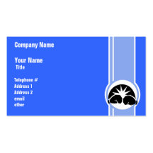 Boxing Gloves; blue Business Card