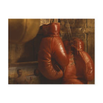 Boxing Gloves Post Card