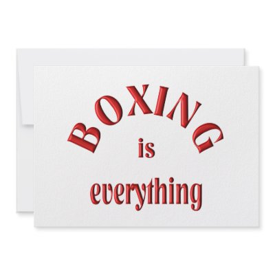 Boxing is Everything Custom Invitations by HobbiesLeisure